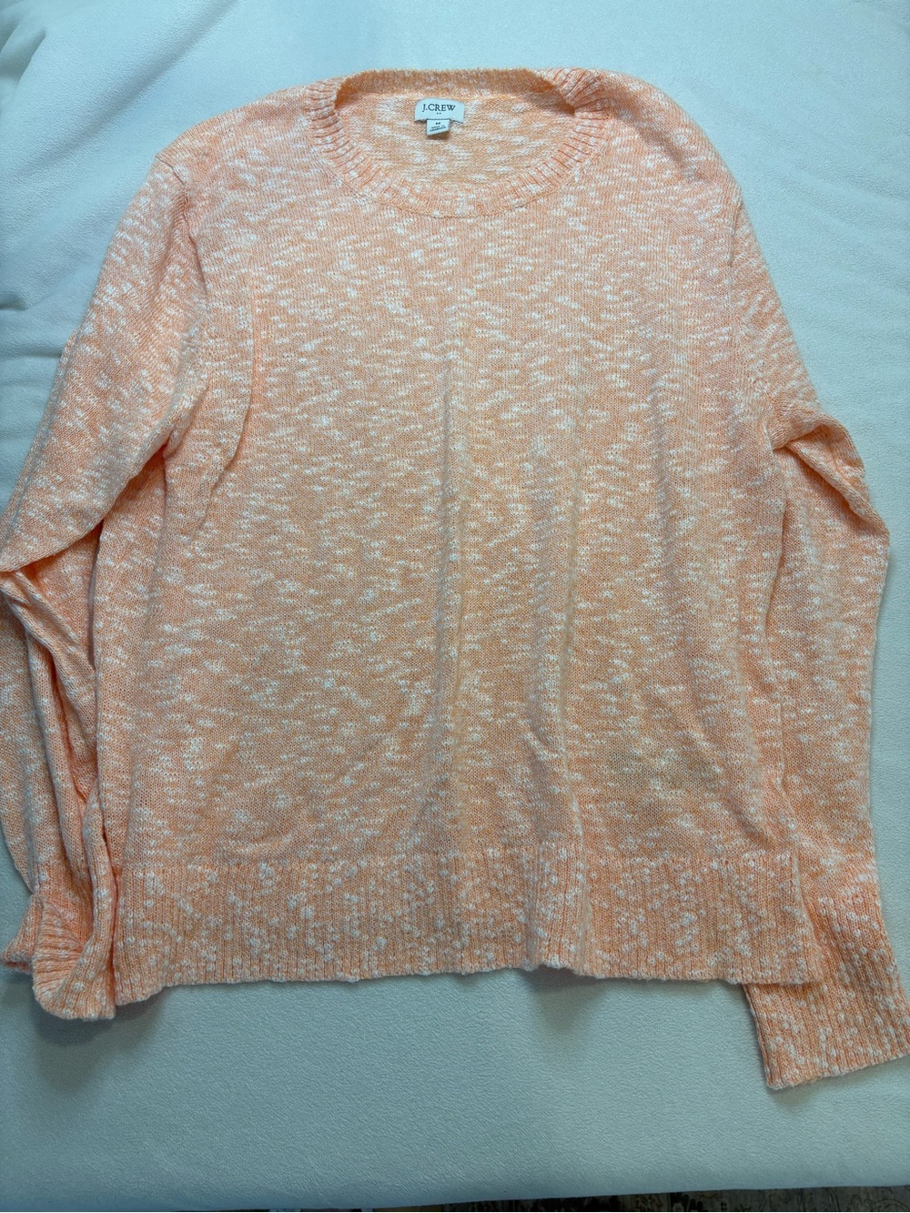 J. Crew Marled Creamsicle Crewneck Sweater
